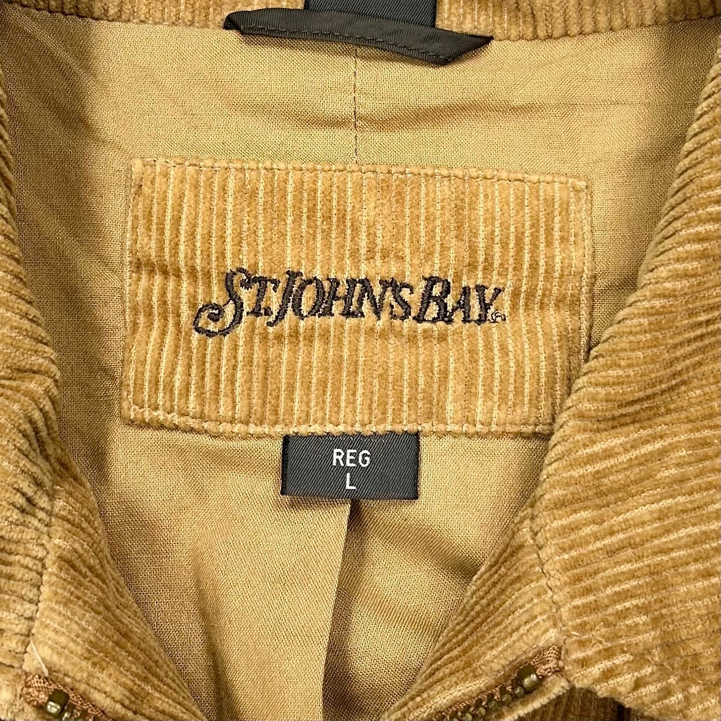 Tan Jacket Fleece By St Johns Bay, Size: L