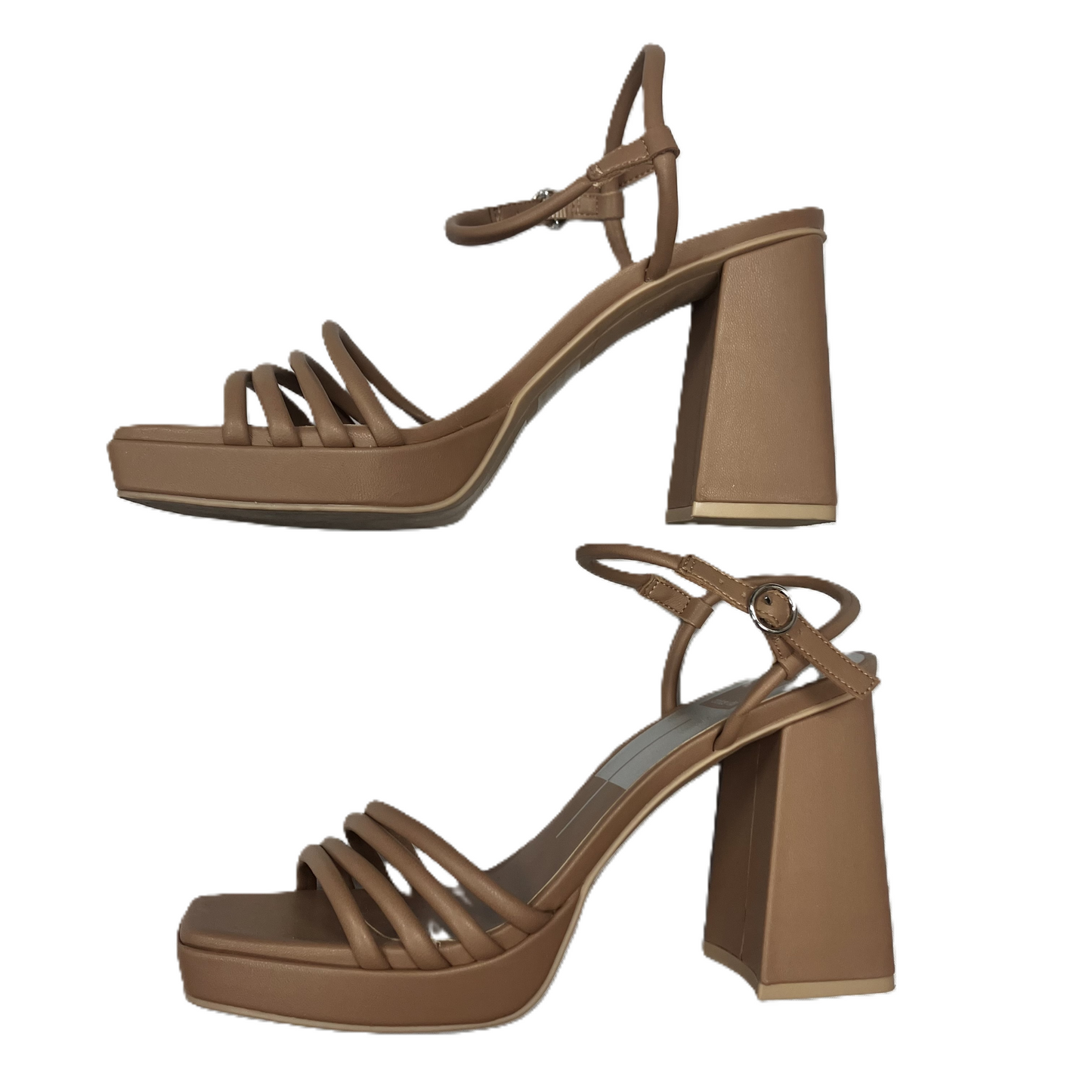 Tan Sandals Heels Block By Dolce Vita, Size: 8.5