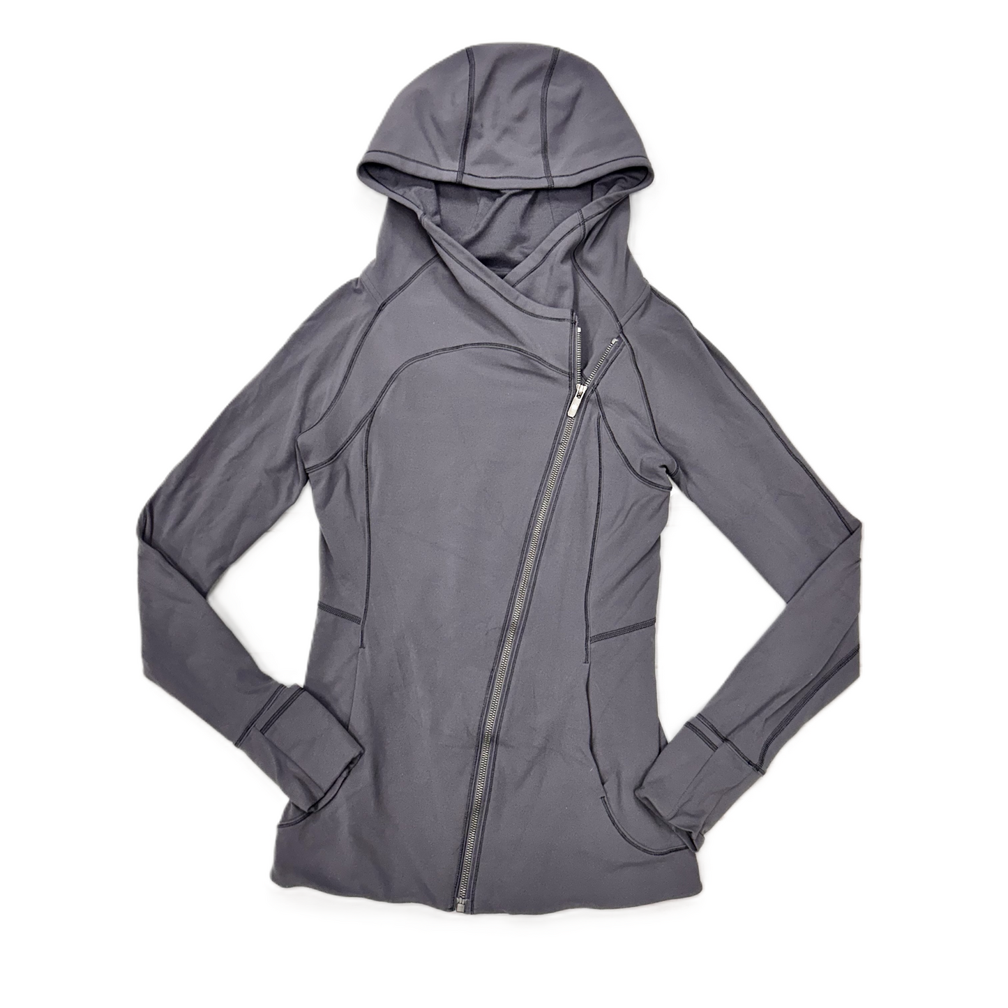 Grey Athletic Jacket By Lululemon, Size: S