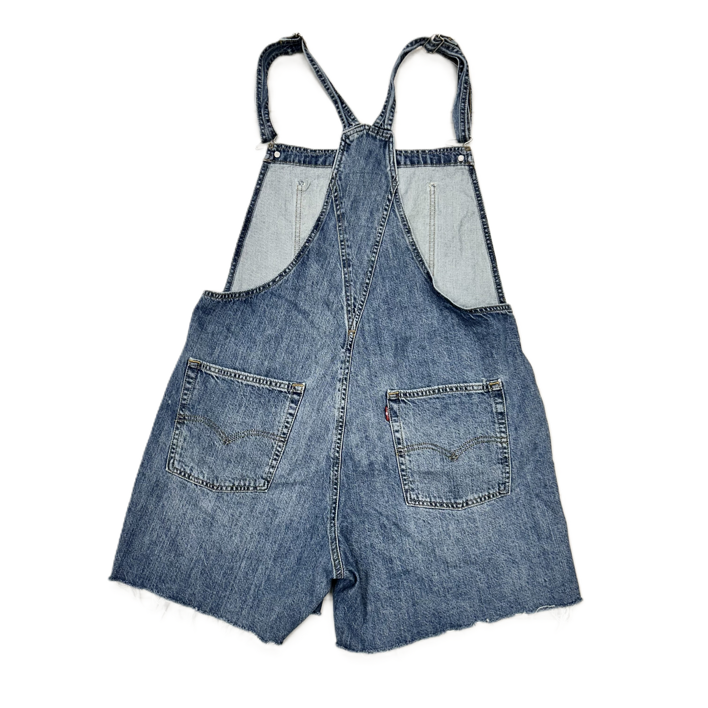 Blue Denim Overalls By Levis, Size: L