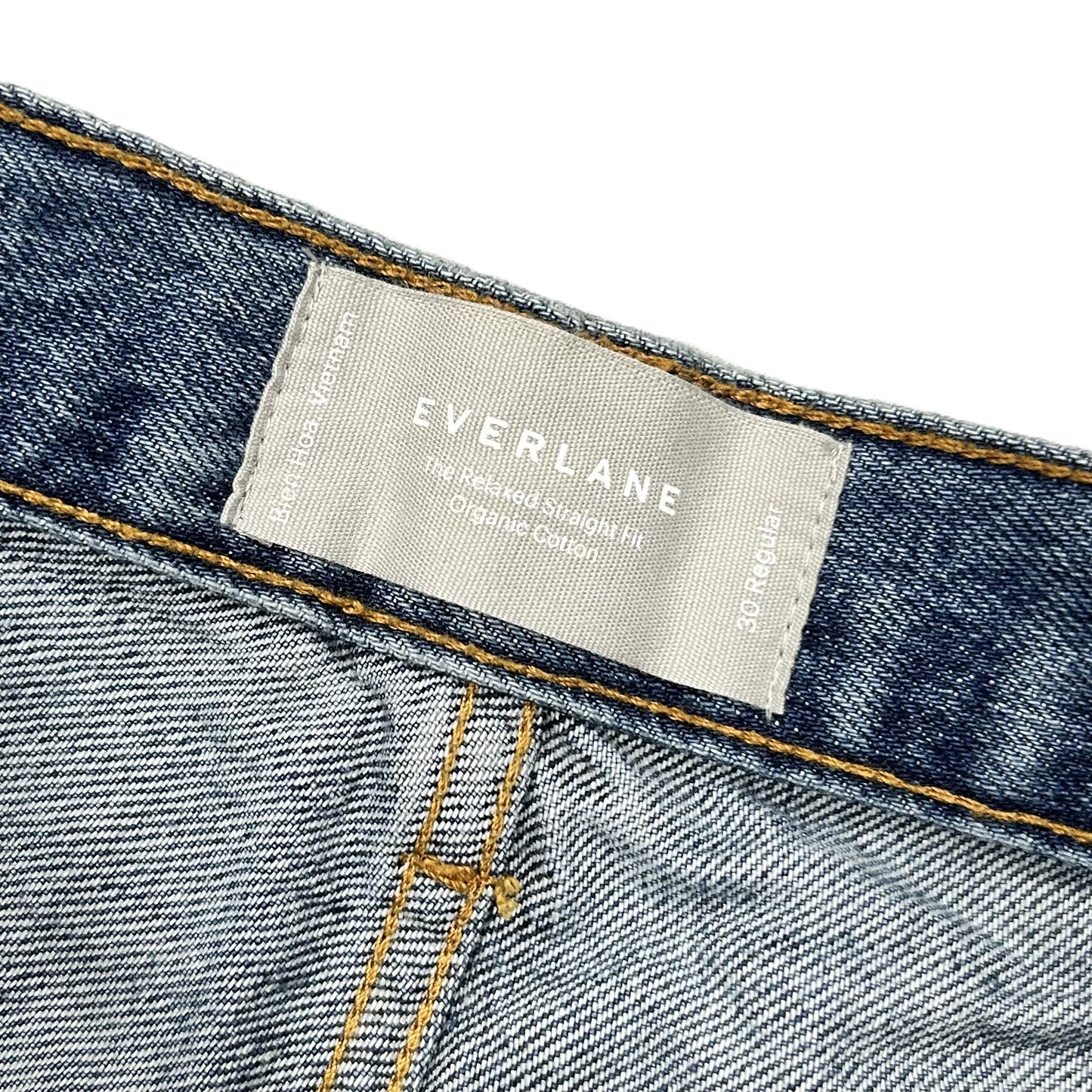 Jeans Straight By Everlane In Blue Denim, Size: 10