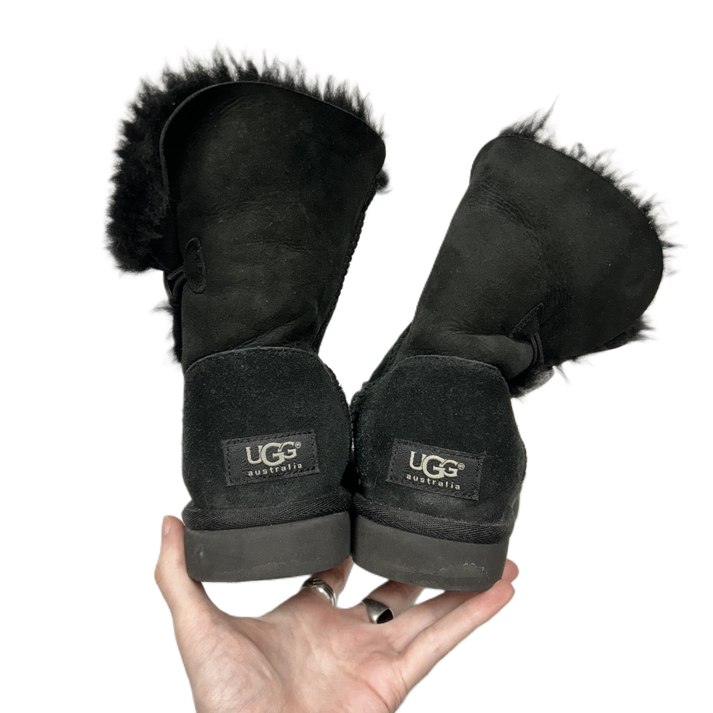 Boots Designer By Ugg In Black, Size: 7