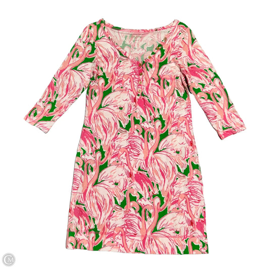 Dress Designer By Lilly Pulitzer In Green & Pink, Size: M