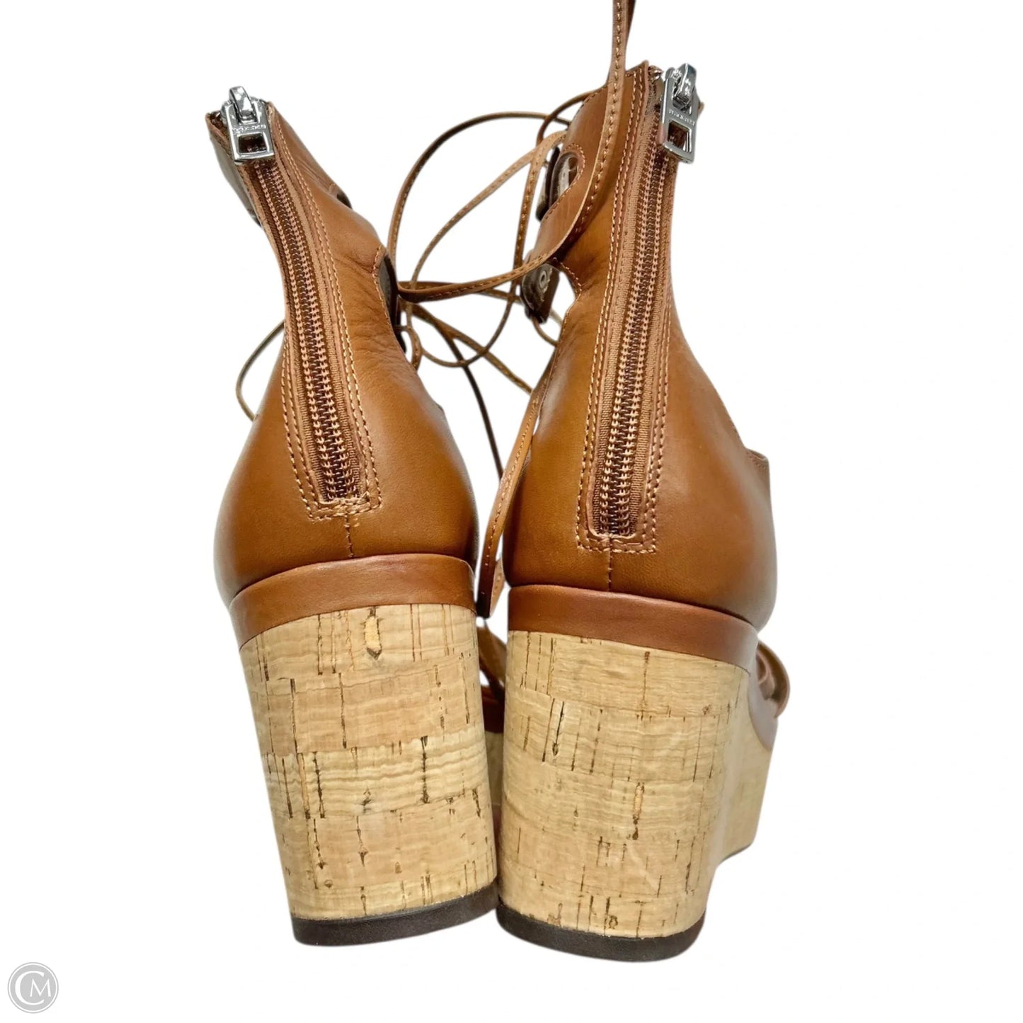 Sandals Designer By Coach In Brown, Size: 9.5