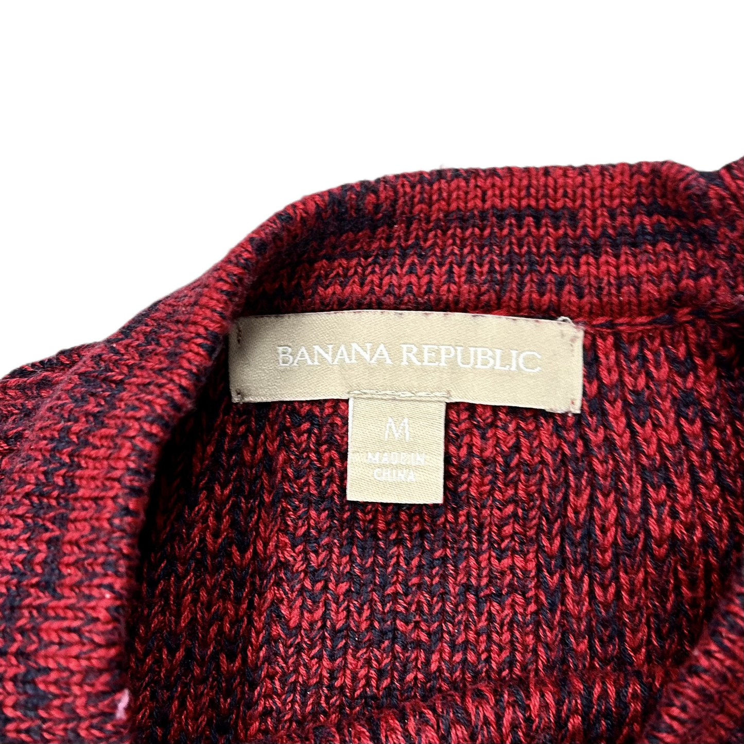 Sweater By Banana Republic In Blue & Red, Size: M