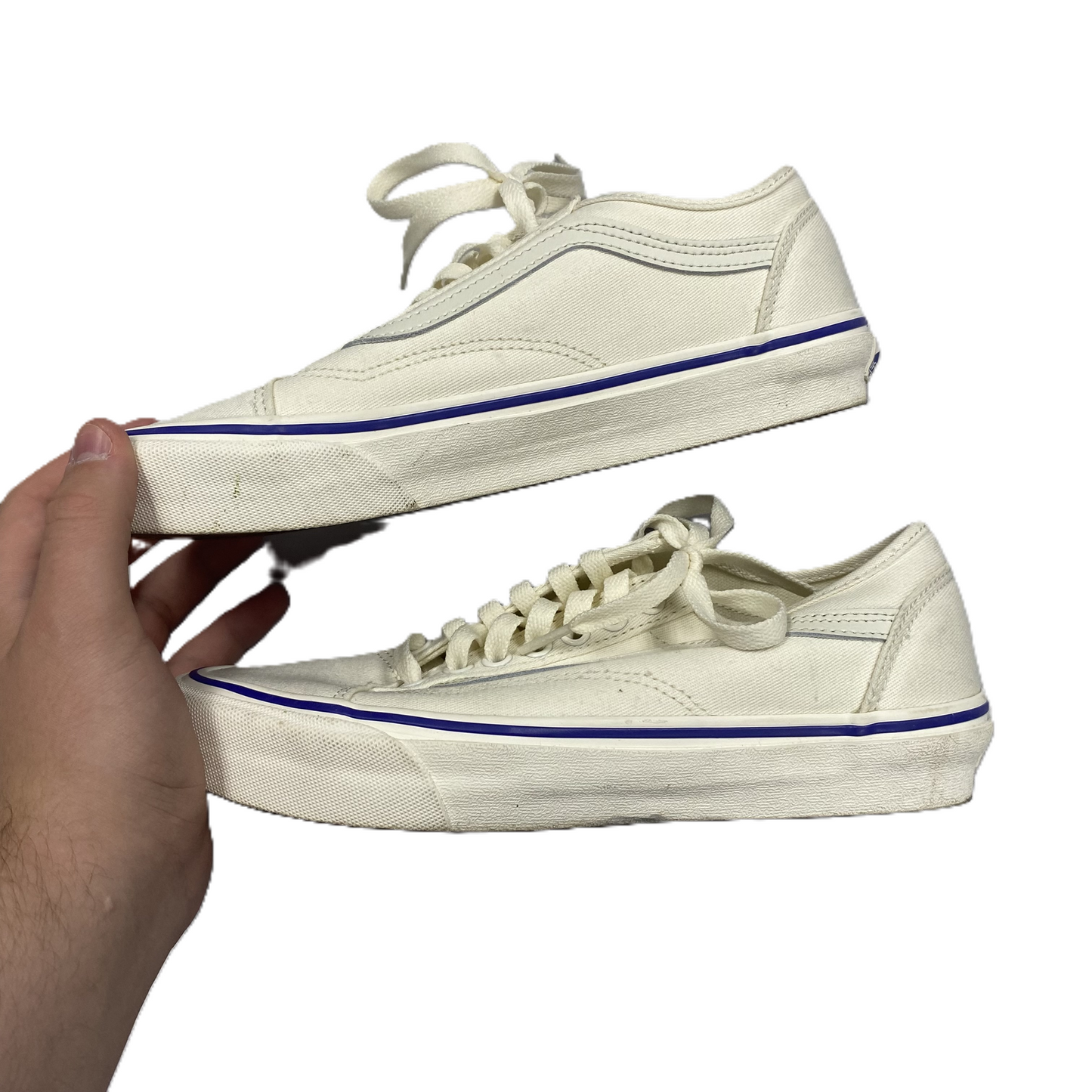 Shoes Sneakers By Vans In Cream, Size: 8