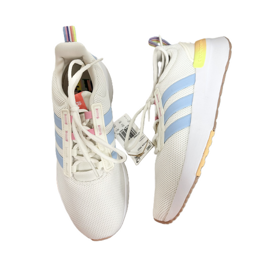 Shoes Athletic By Adidas In Cream & Pink, Size: 7