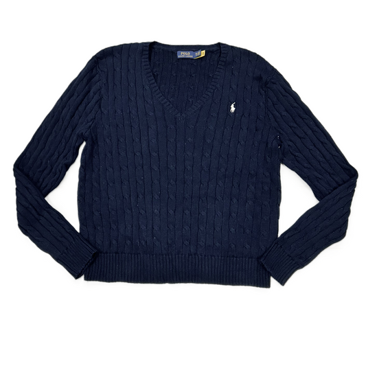 Sweater Designer By Polo Ralph Lauren In Navy, Size: Xxl