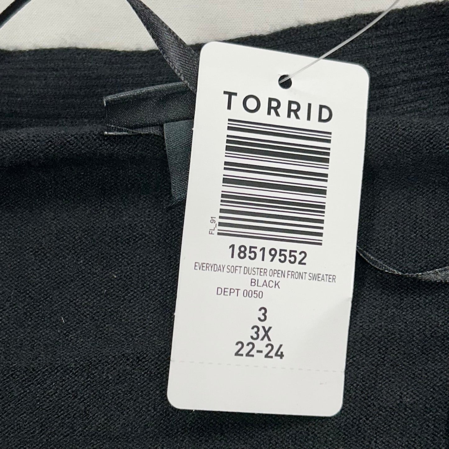 Sweater Cardigan By Torrid In Black, Size: 3x