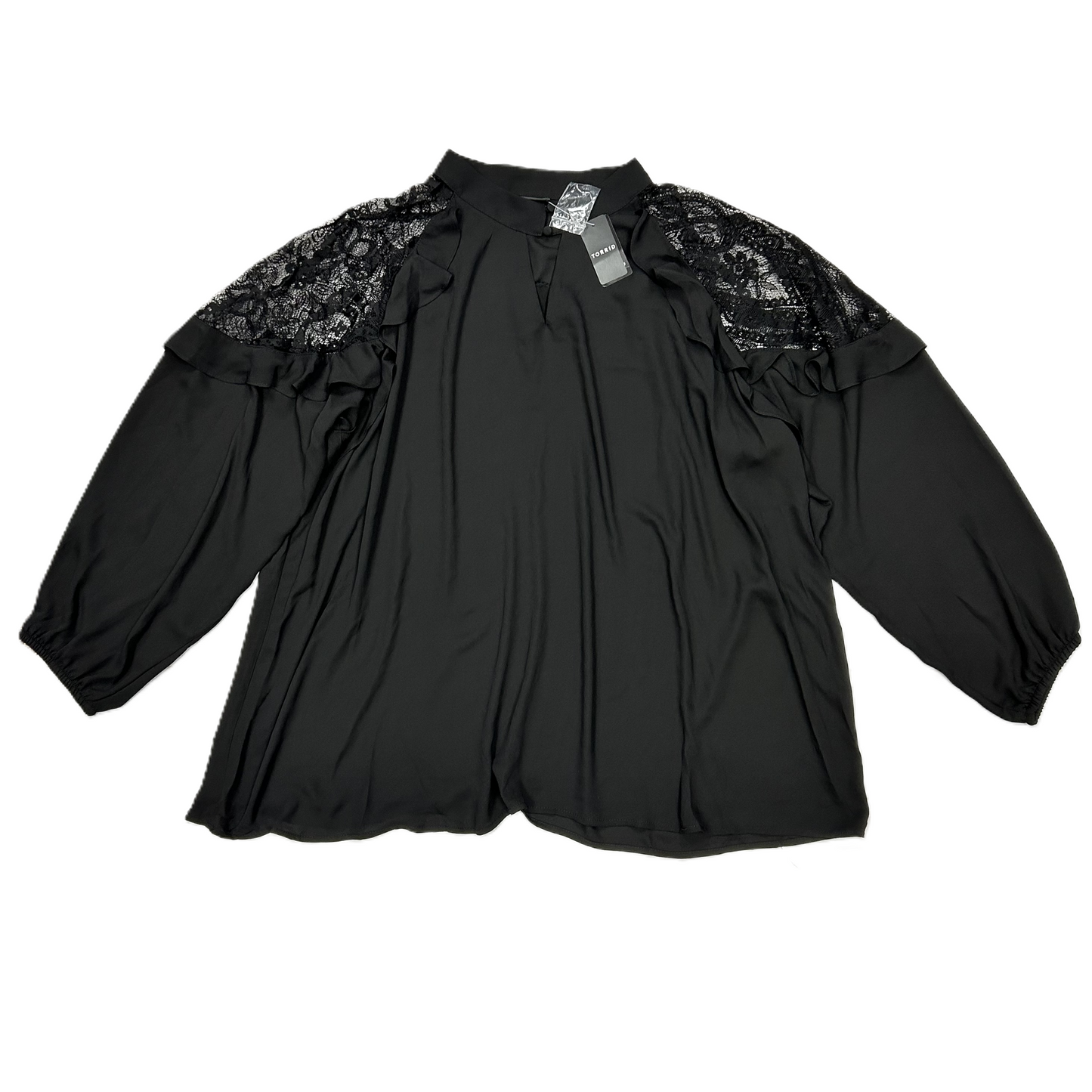 Top Long Sleeve By Torrid In Black, Size: 4x