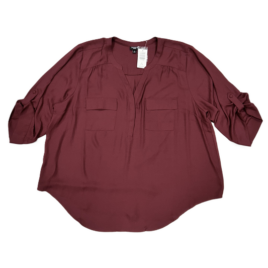 Top Long Sleeve By Torrid In Red, Size: 3x