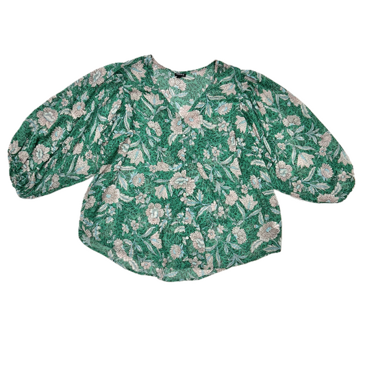 Top Long Sleeve By Torrid In Green & Pink, Size: 3x