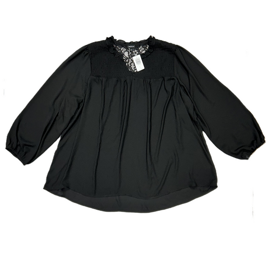 Top Long Sleeve By Torrid In Black, Size: 4x