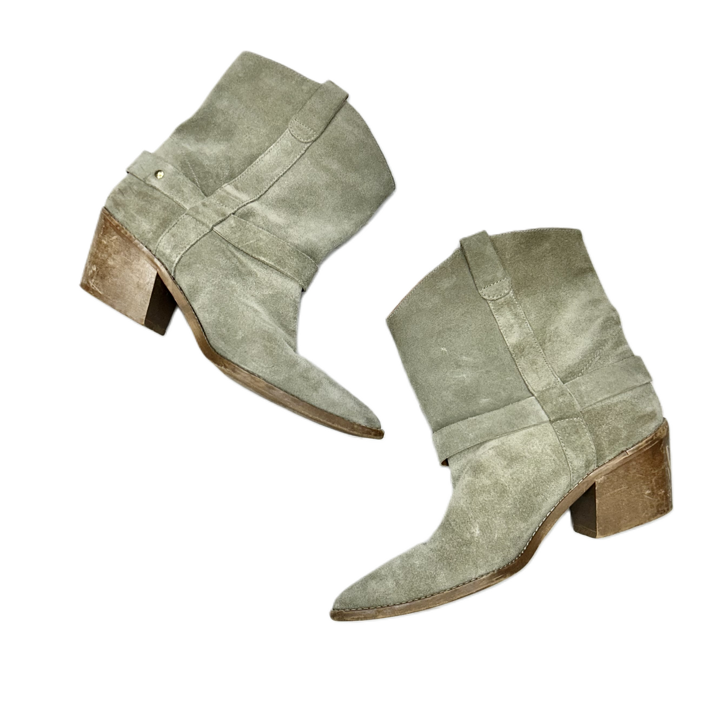 Boots Ankle Heels By Free People In Green, Size: 8.5