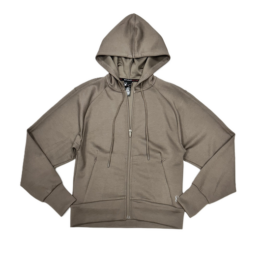 Athletic Jacket By Spyder In Taupe, Size: S