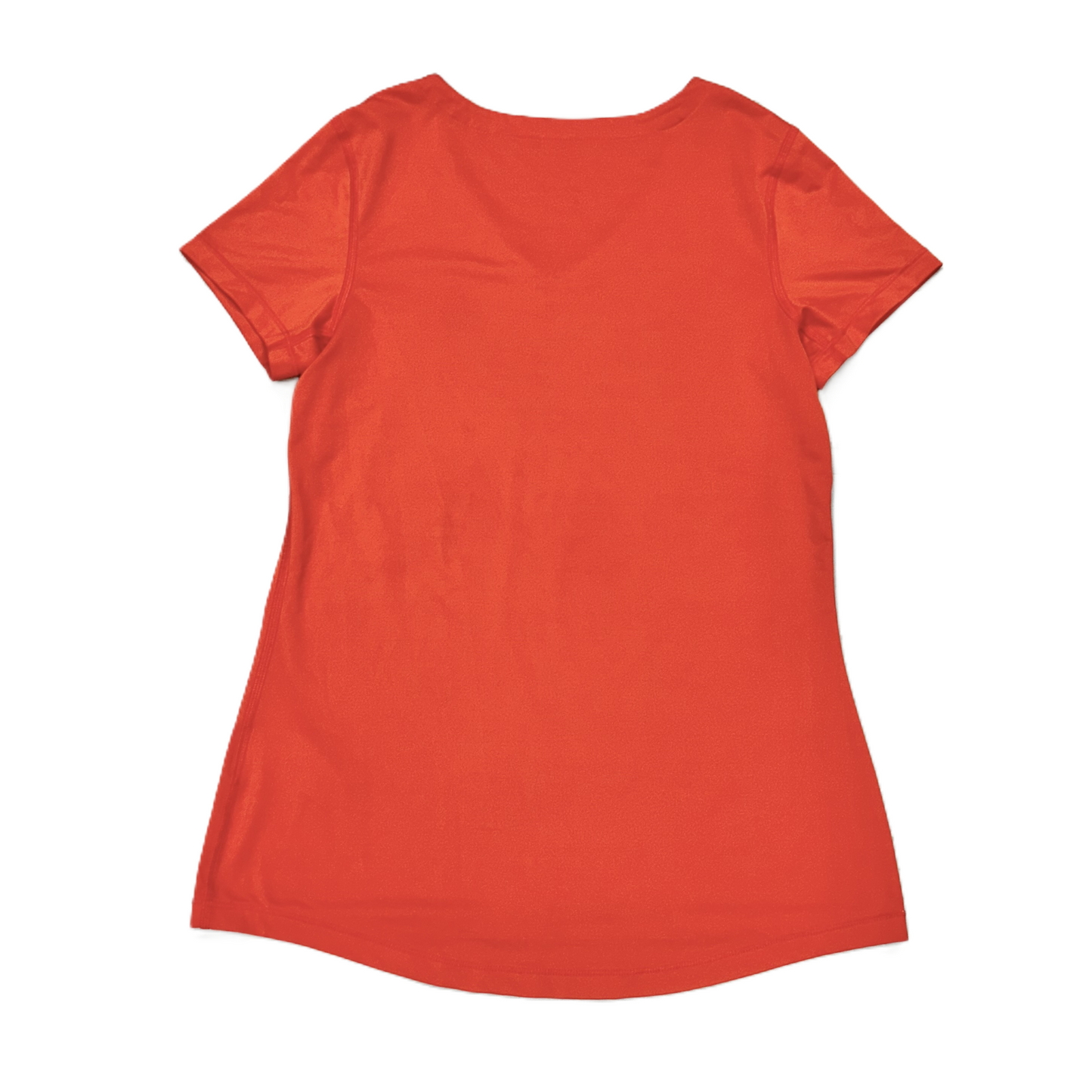 Athletic Top Short Sleeve By Nike Apparel In Orange, Size: L