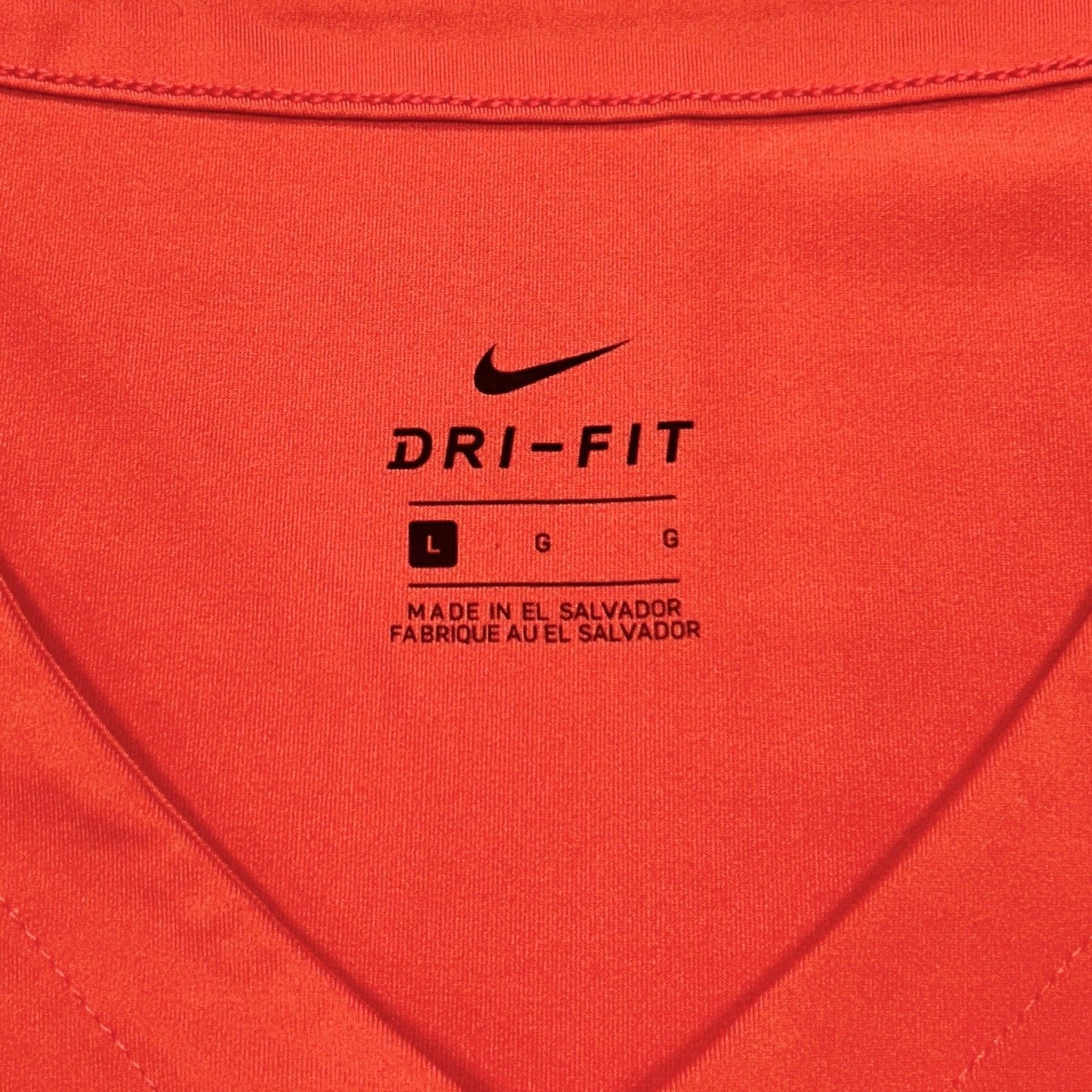 Athletic Top Short Sleeve By Nike Apparel In Orange, Size: L