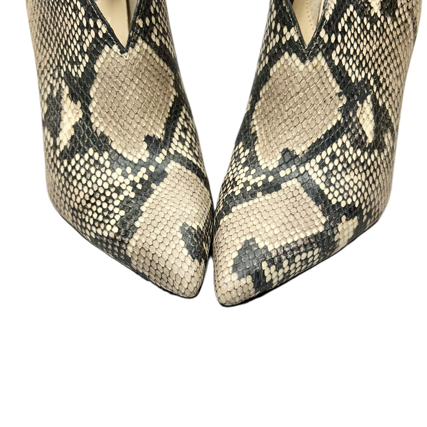 Boots Ankle Heels By Vince Camuto In Snakeskin Print, Size: 7