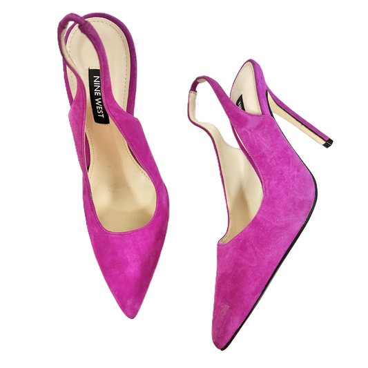 Shoes Heels Stiletto By Nine West In Purple, Size: 5.5