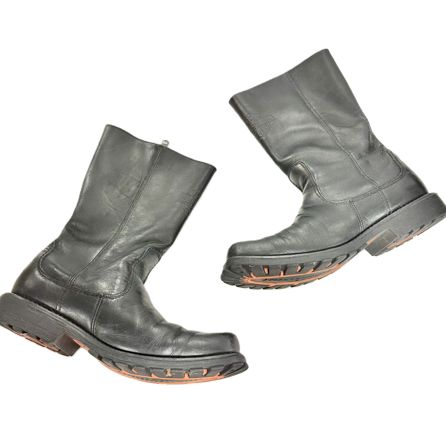 Boots Leather By Harley Davidson In Black, Size: 12