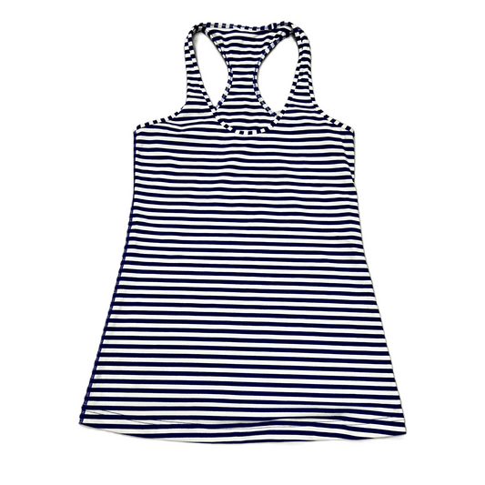 Athletic Tank Top By Lululemon In Blue & White, Size: M