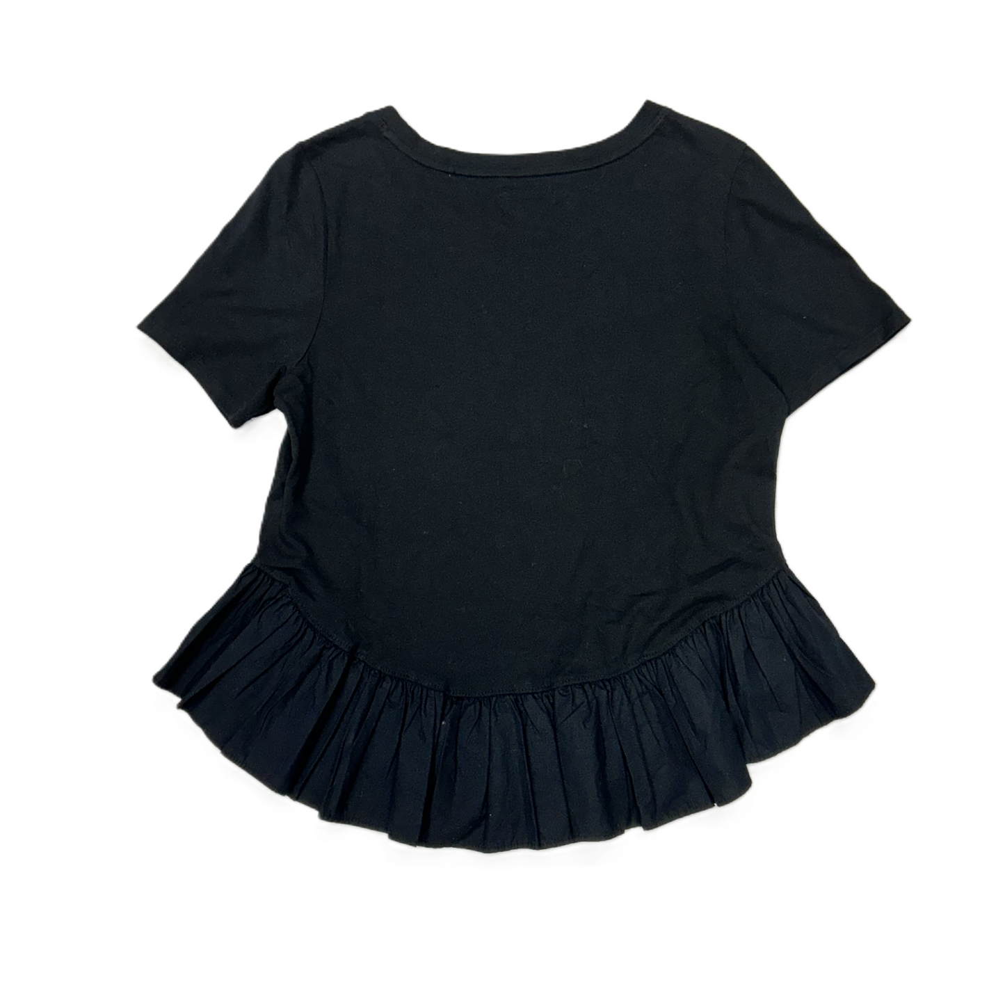 Top Short Sleeve By Maeve In Black, Size: M