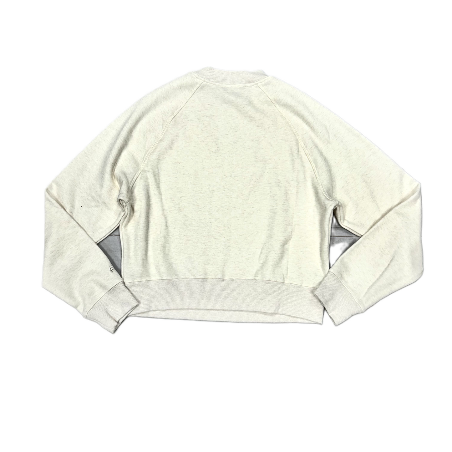 Athletic Sweatshirt Crewneck By Fabletics In Cream, Size: S