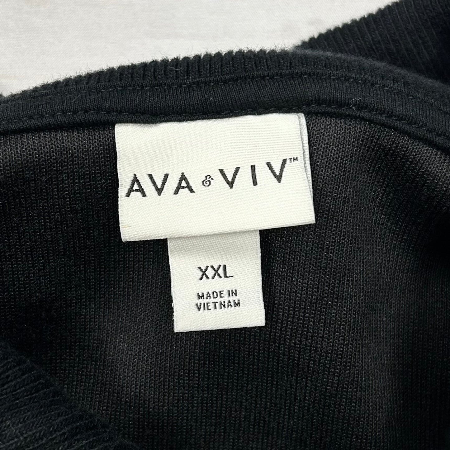 Sweatshirt Collar By Ava & Viv In Black, Size: Xxl