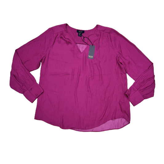 Top Long Sleeve By Rachel Roy In Purple, Size: Xl