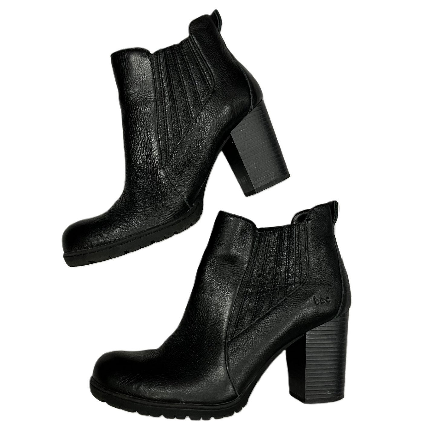 Boots Ankle Heels By Boc In Black, Size: 9