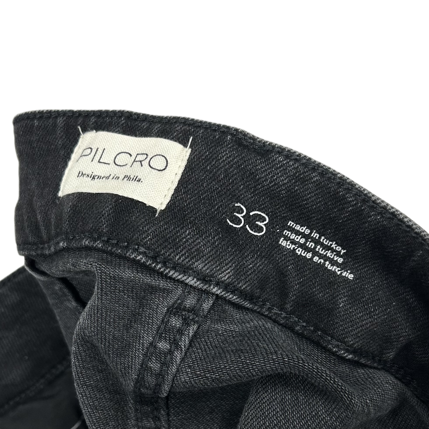 Jeans Wide Leg By Pilcro In Black Denim, Size: 16