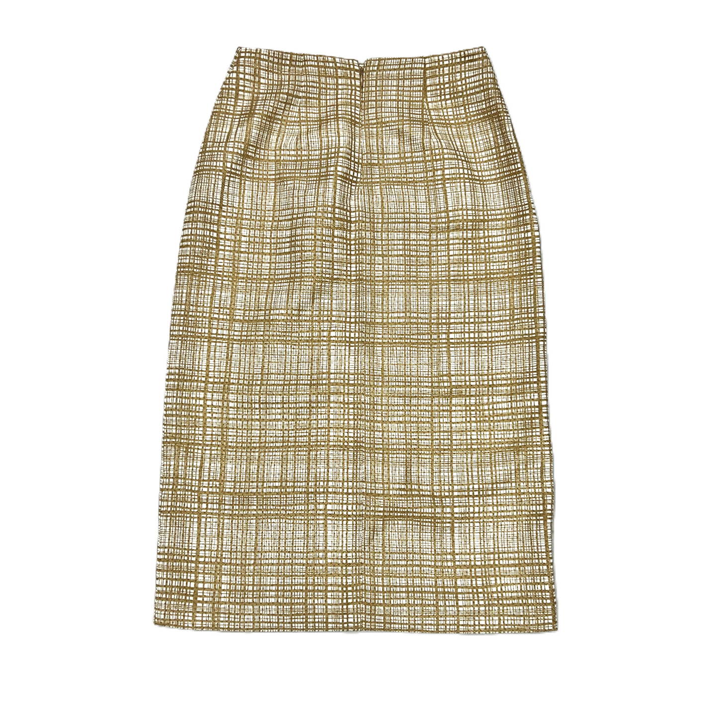 Skirt Designer By Tory Burch In Tan & White, Size: 00