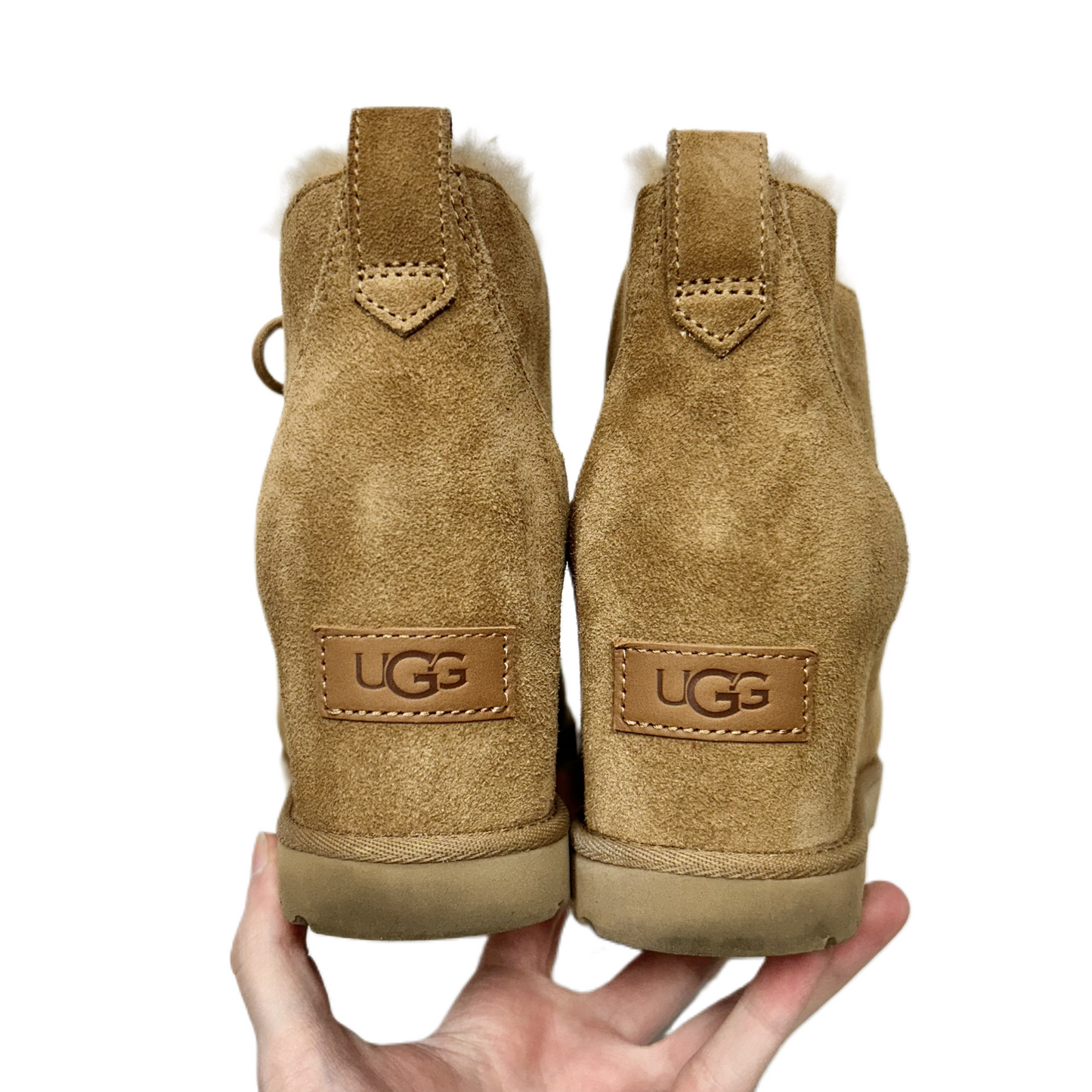 Boots Designer By Ugg In Tan, Size: 8