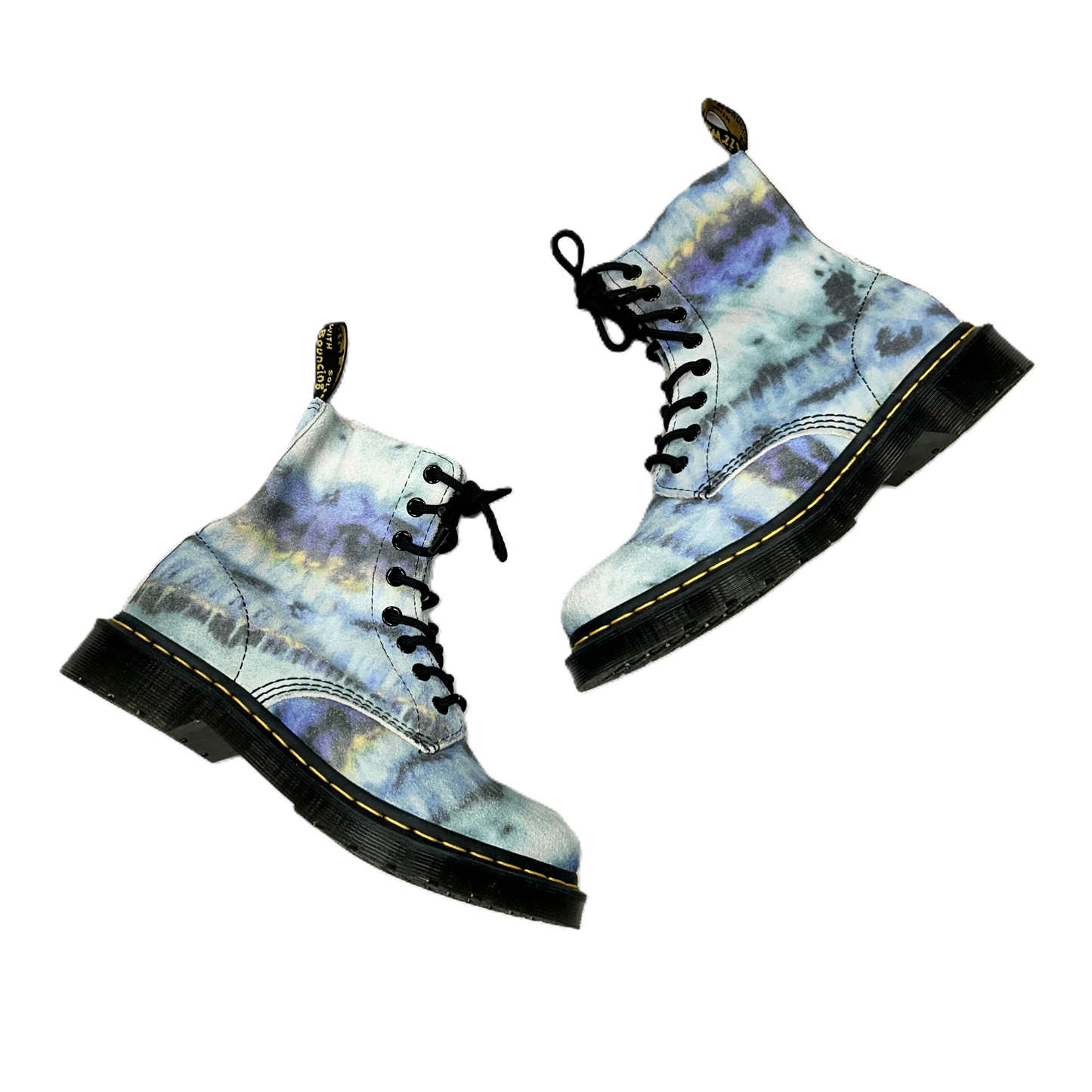 Boots Combat By Dr Martens In Blue, Size: 7