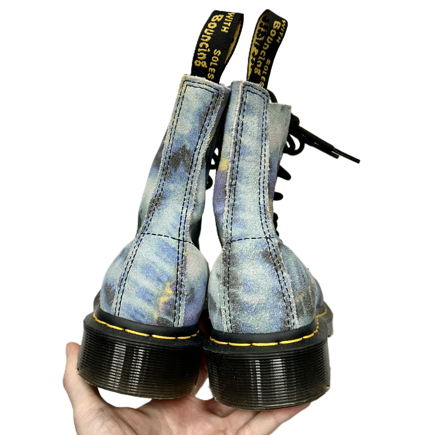 Boots Combat By Dr Martens In Blue, Size: 7