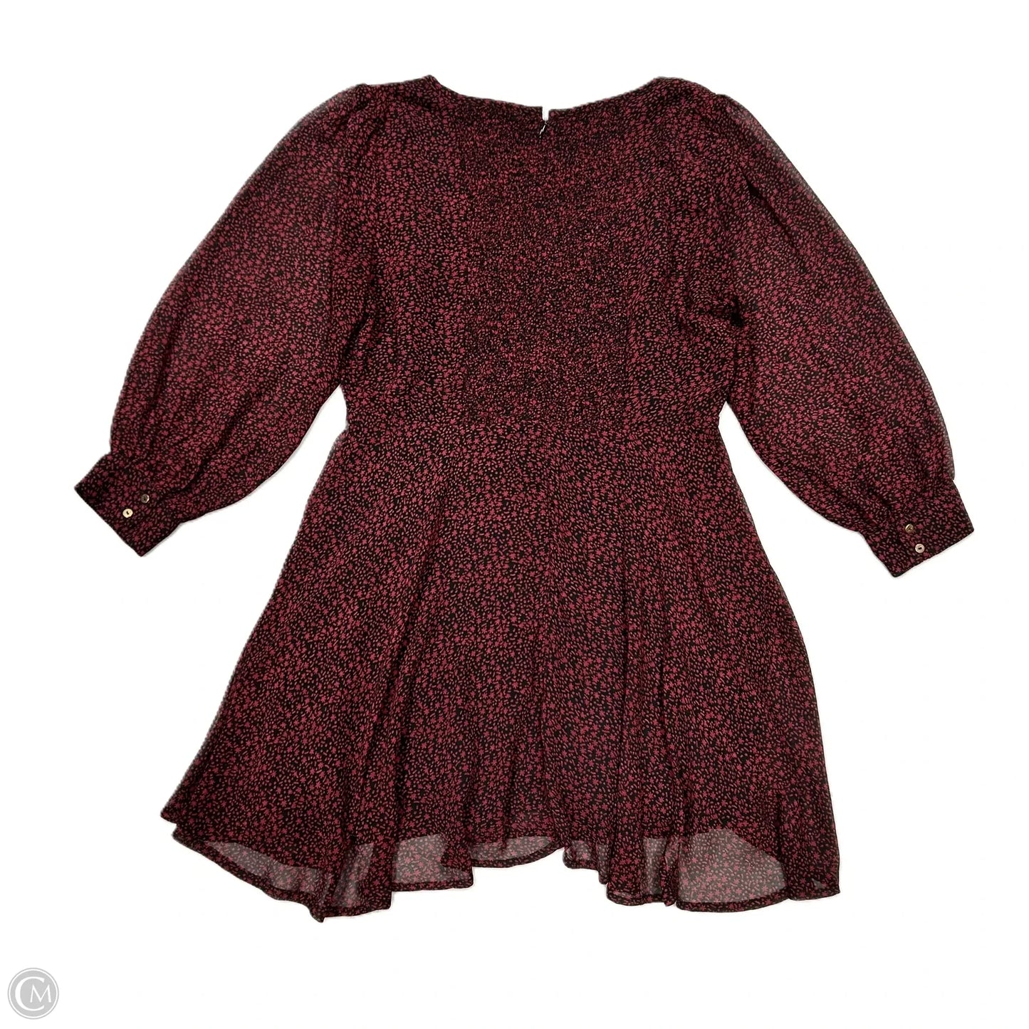 Dress Casual Short By Cleobella In Black & Red, Size: L