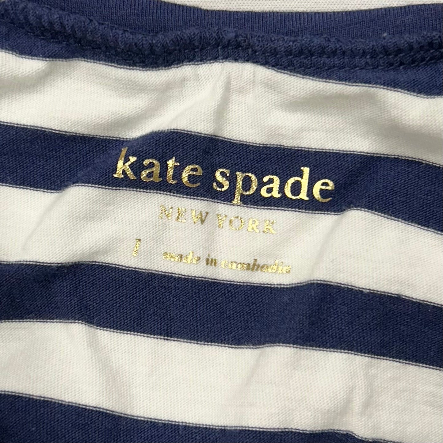 Dress Designer By Kate Spade In Blue & White, Size: L