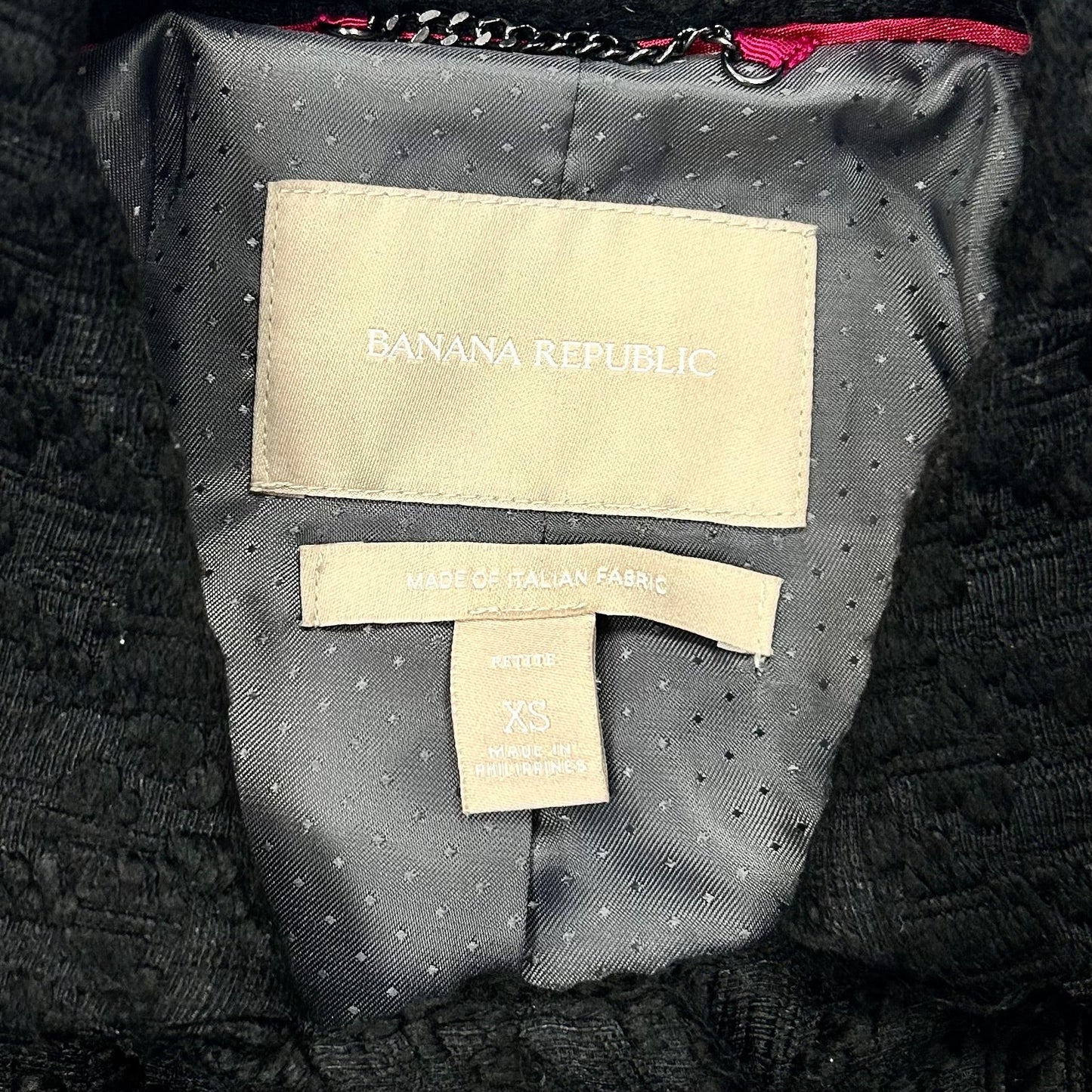 Coat Peacoat By Banana Republic In Black, Size: Xsp