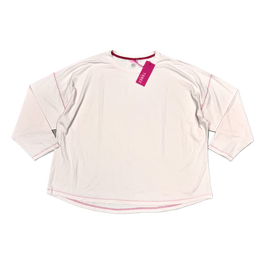 Athletic Top Long Sleeve Crewneck By Terez In Pink, Size: 3x