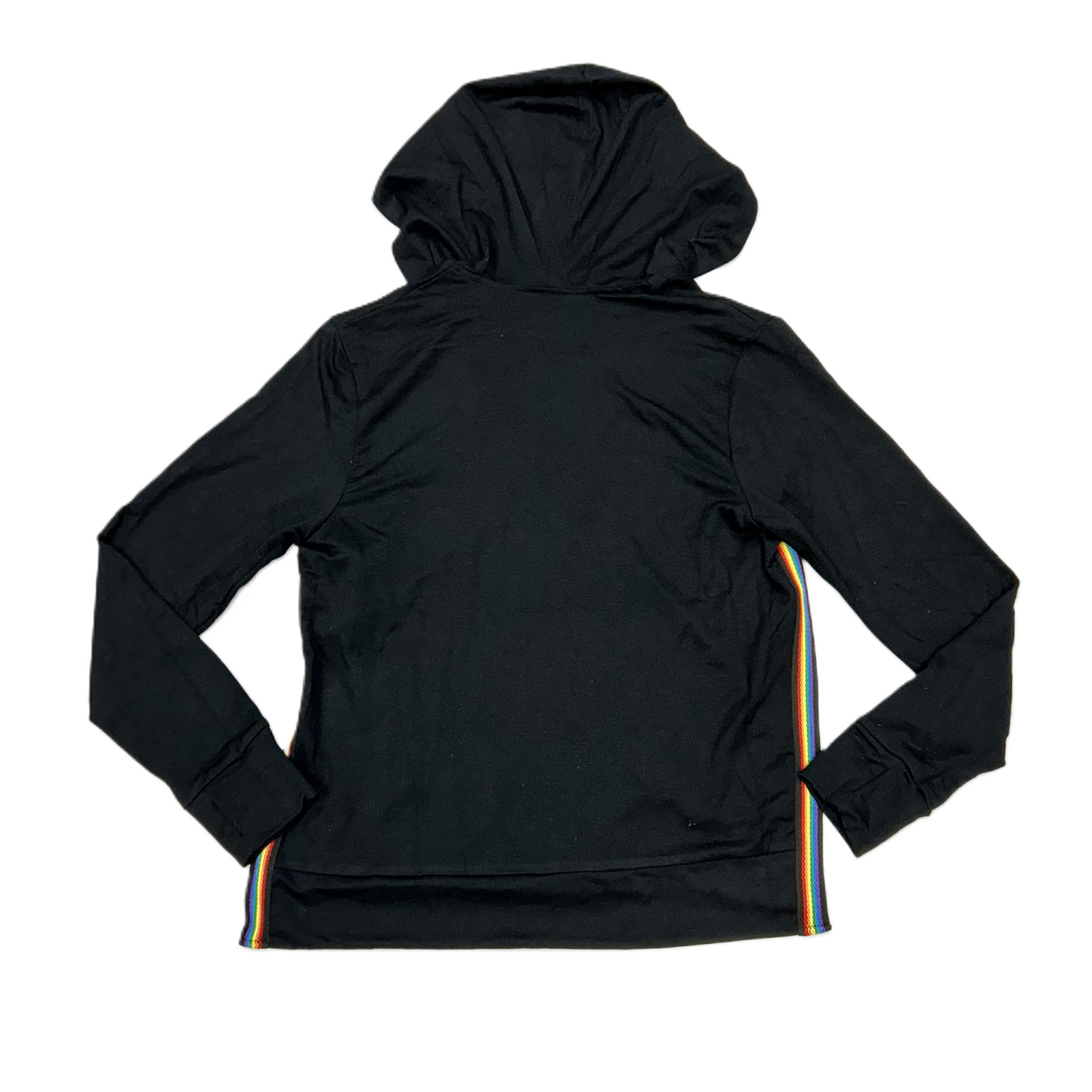 Athletic Sweatshirt Hoodie By Terez In Black, Size: M