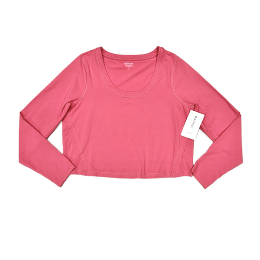 Athletic Top Long Sleeve Crewneck By Athleta In Pink, Size: 2x