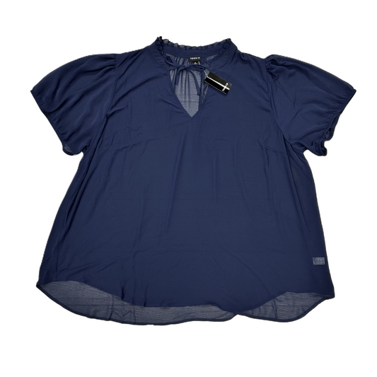 Top Short Sleeve By Torrid In Navy, Size: 4x