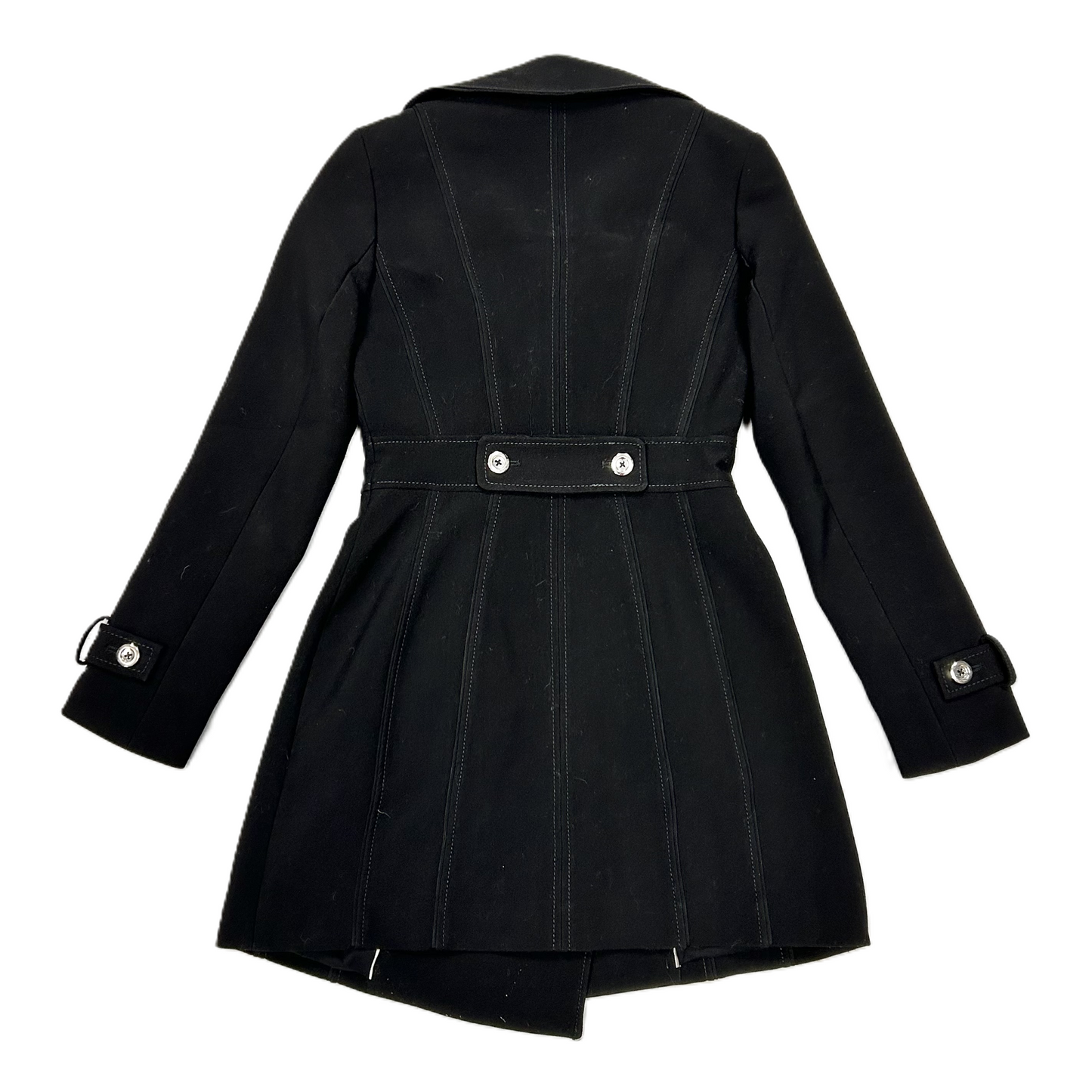 Coat Peacoat By White House Black Market In Black, Size: Xxs