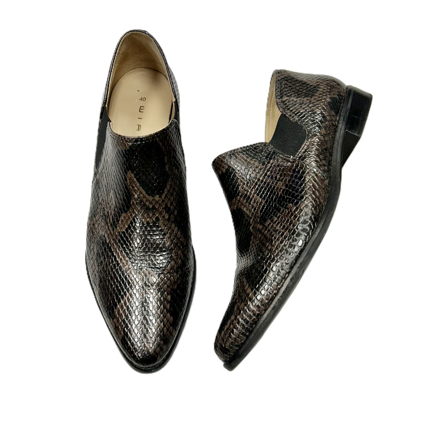 Shoes Flats By Wirth In Snakeskin Print, Size: 9