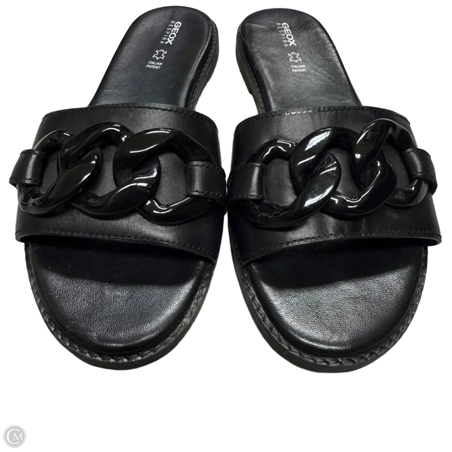 Sandals Flats By Geox Respira In Black, Size: 7