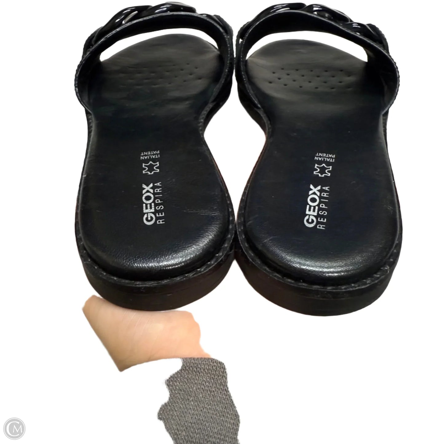 Sandals Flats By Geox Respira In Black, Size: 7