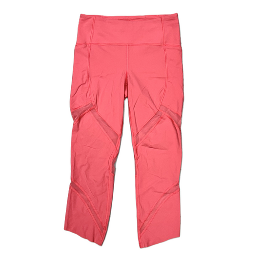 Athletic Leggings Capris By Lululemon In Pink, Size: S