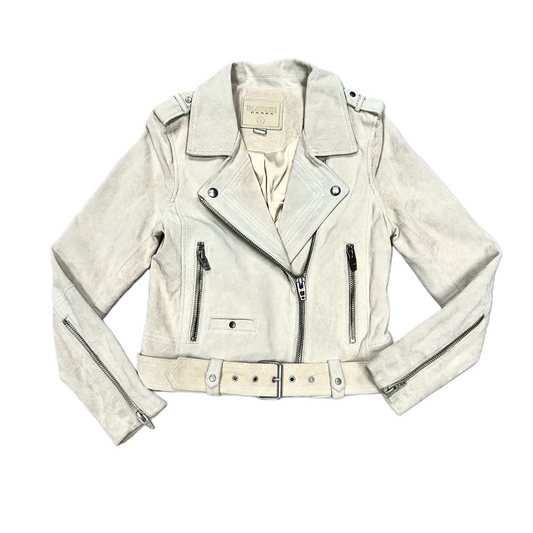 Jacket Moto Leather By Blanknyc In Cream, Size: S