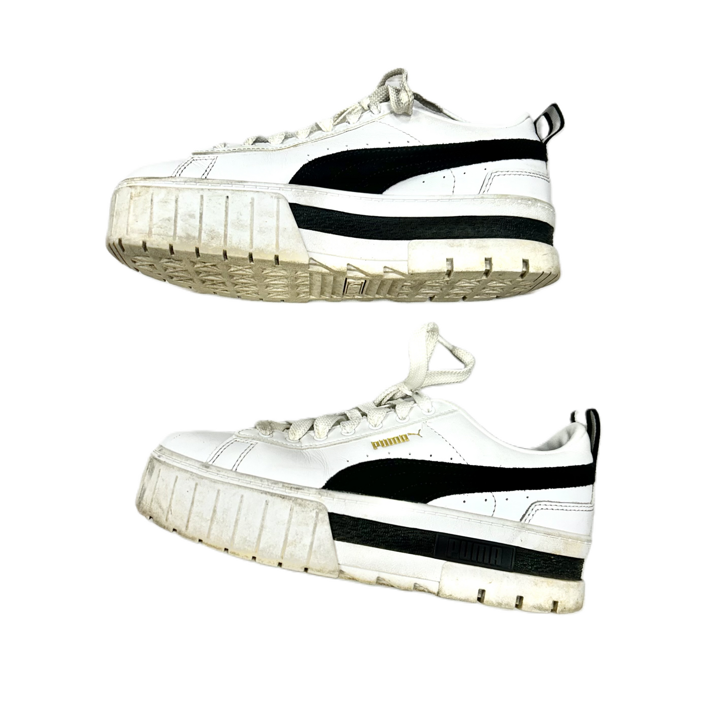 Shoes Sneakers Platform By Puma In Black & White, Size: 8