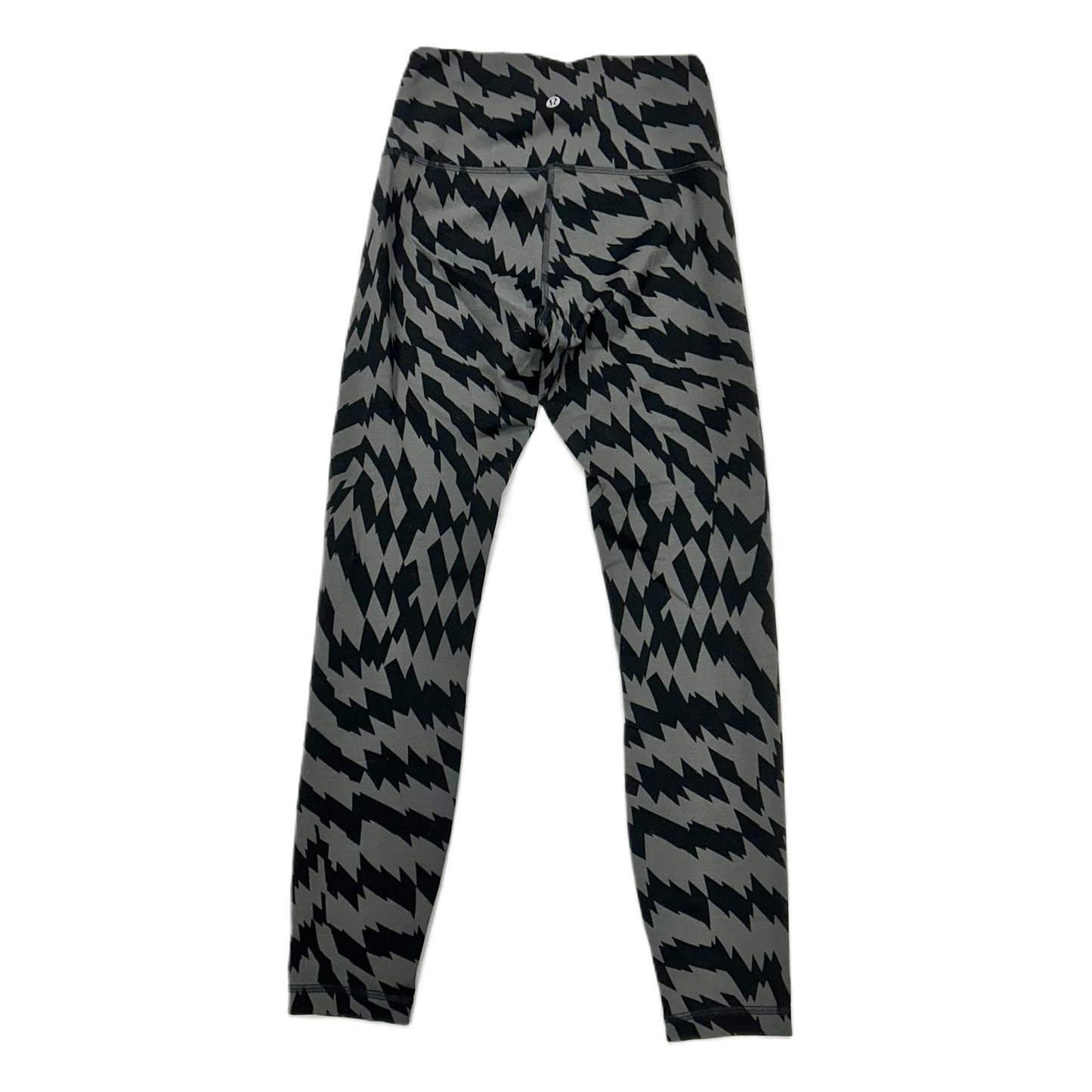 Athletic Leggings By Lululemon In Black & Grey, Size: S